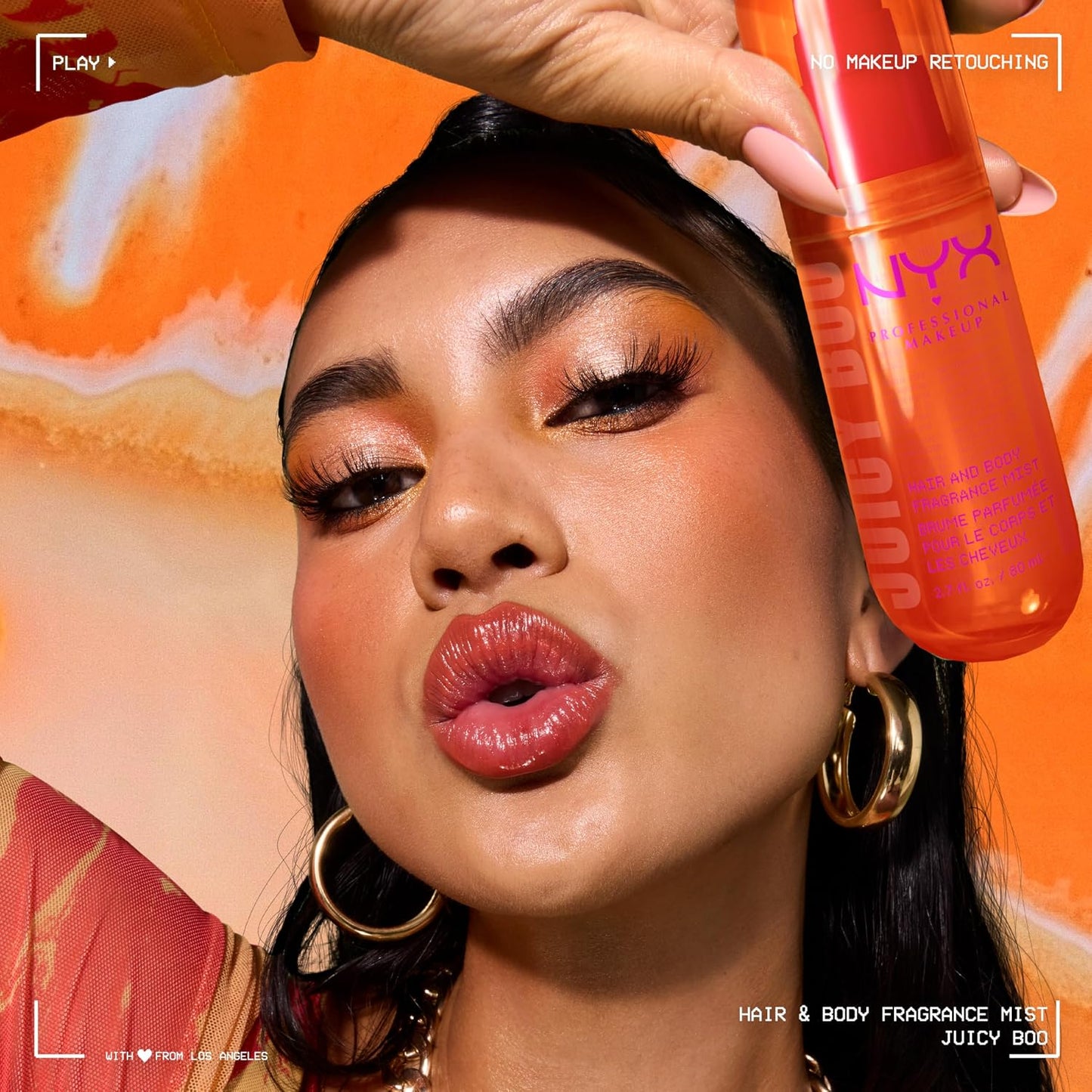NYX Fat Oil Fragrance Mist | Juicy Boo Citrus Scented Hair & Body Spray, Vegan, 2.7 fl oz
