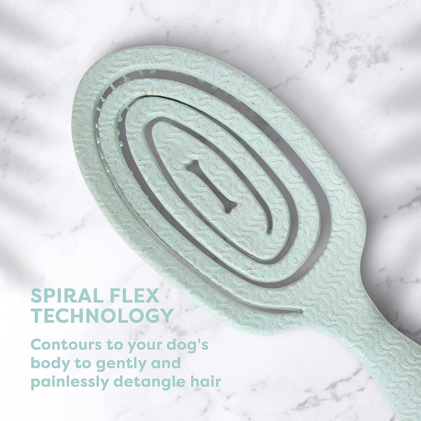 BioSilk for Pets Eco-Friendly Dog Detangling Pin Brush - Gentle Grooming Tool for Healthy Coats