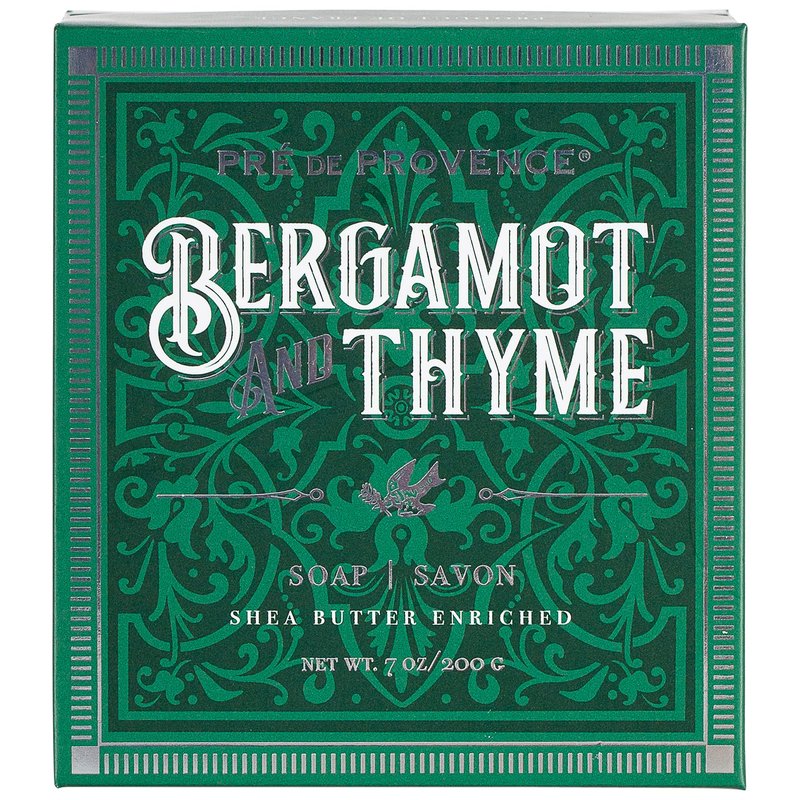 Pre de Provence Bergamot & Thyme Men's Fragrance Collection, Soap Gift Box, 200 Grams