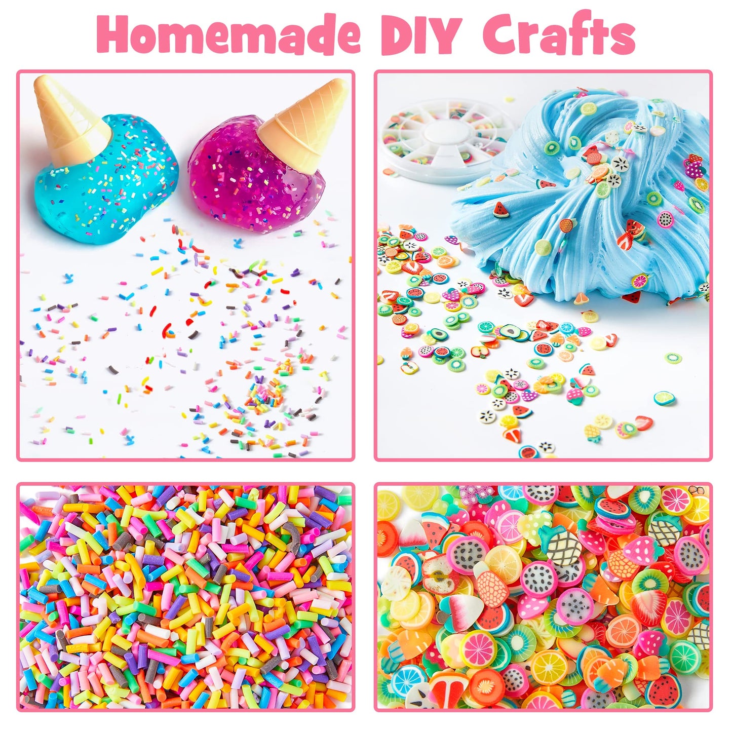 Pastel Foam Balls for Slime, 18 Pack 0.09-0.14 inch Balls Mini Small Assorted Beads Homemade Arts DIY Crafts Supplies for Wedding Party Christmas New Year Decoration