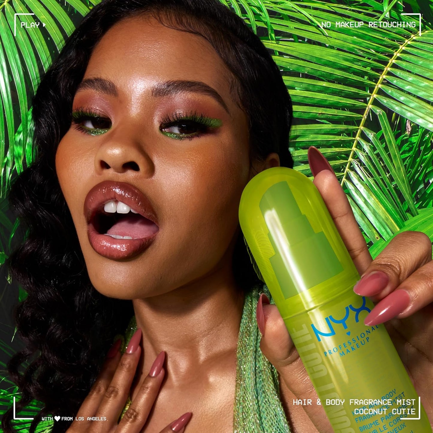 NYX Fat Oil Fragrance Mist - Coconut Cutie Hair & Body Spray | Vegan, Long-Lasting 2.7 fl oz
