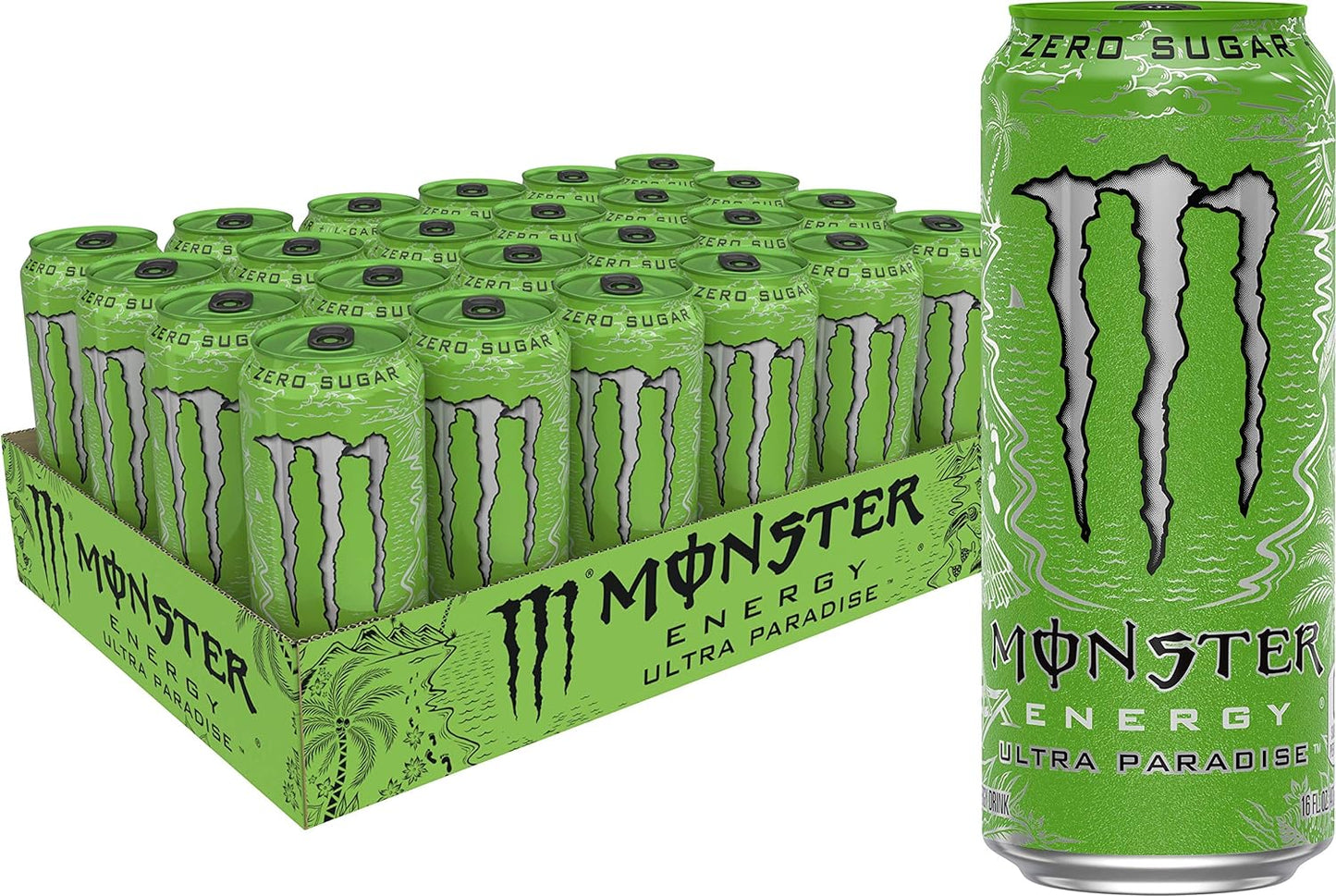 Monster Energy Zero Ultra Sugar Free Energy Drink - 16 Oz | Pack of 15 Cans