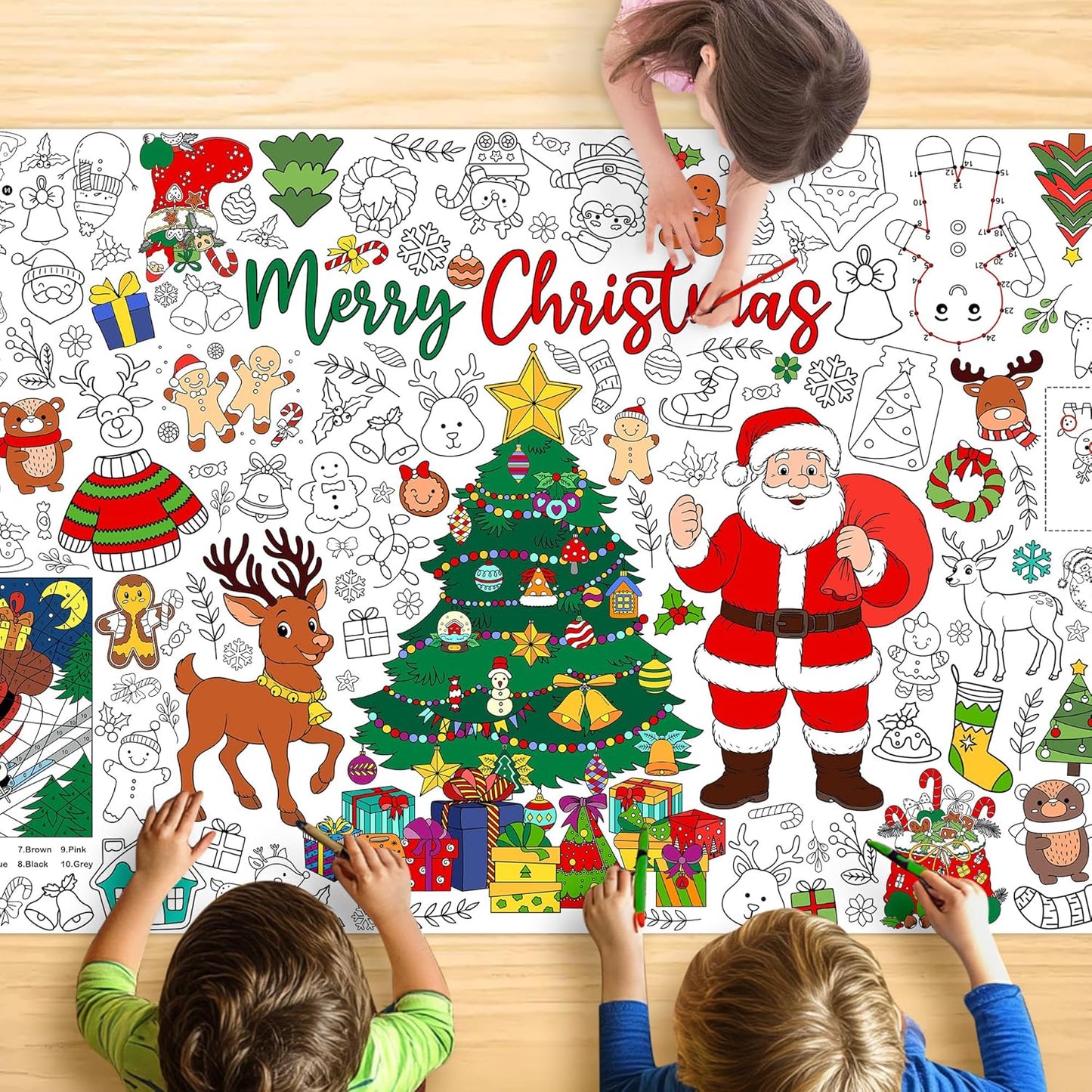 Monster Truck Coloring Tablecloth - Large 30x72 Inch for Kids | Perfect for Birthday Parties & Classroom Fun