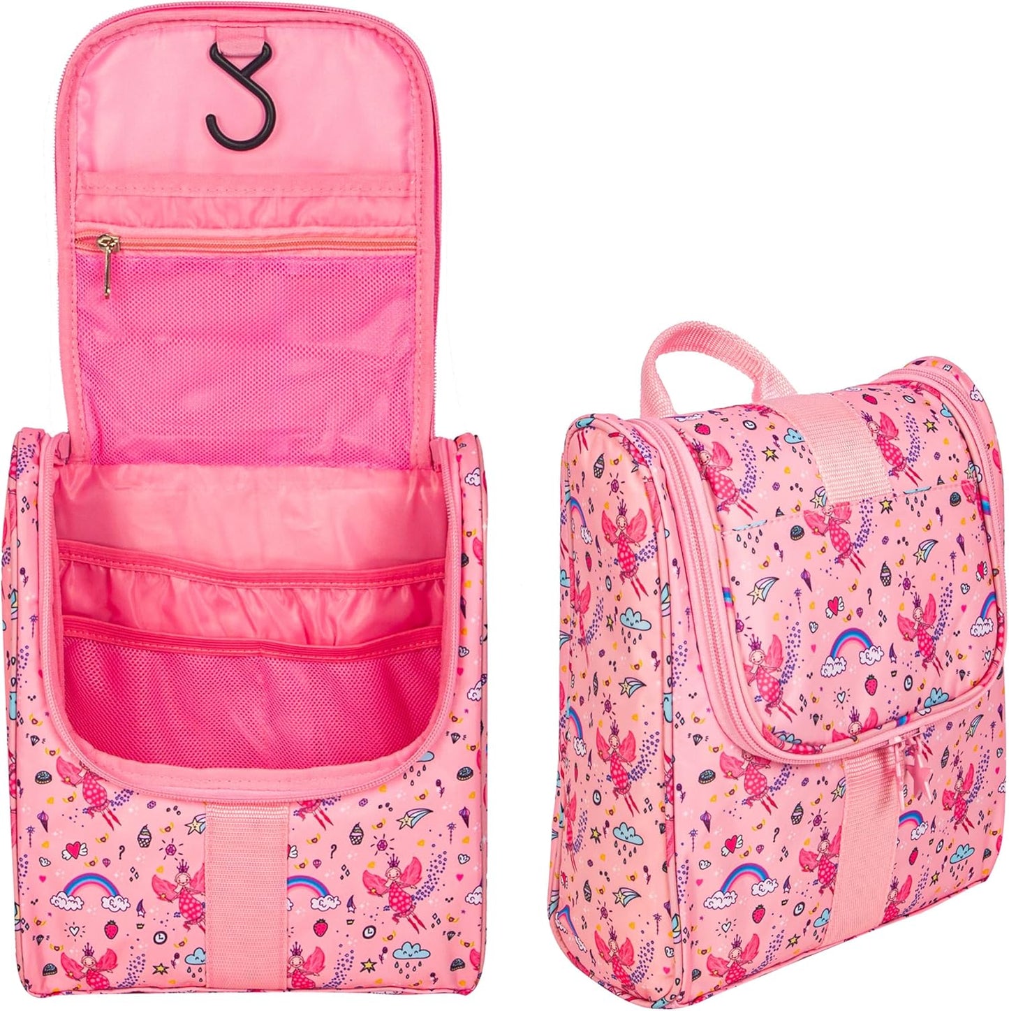 Cute Cartoon Kids Toiletry Bag - Travel Makeup Organizer for Boys & Girls | Dinosaurs Design