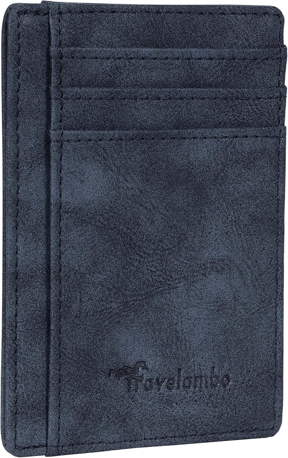 Minimalist Leather RFID Blocking Slim Wallet - Medium Size for Front Pocket Use