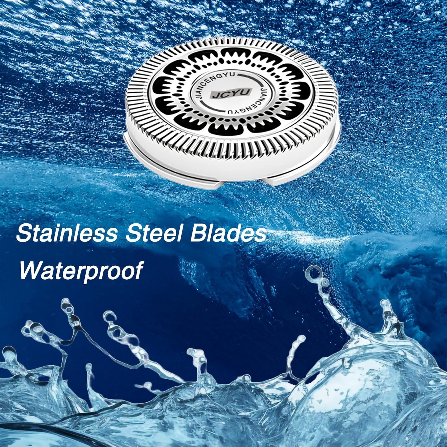 SH60 Replacement Heads Compatible with Philips Norelco Series 6000 Replacement Heads Blades for S6880/81 S6810/82 S6850/85, 6Pack