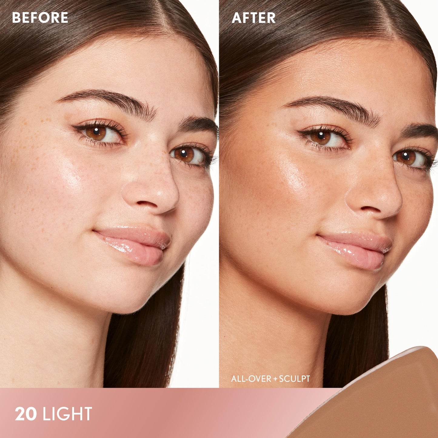 COVERGIRL TruBlend Sun & Sculpt Bronzing Glow Serum, Buildable, Radiant Glow, Wand and Pump Applicator - 20 Light