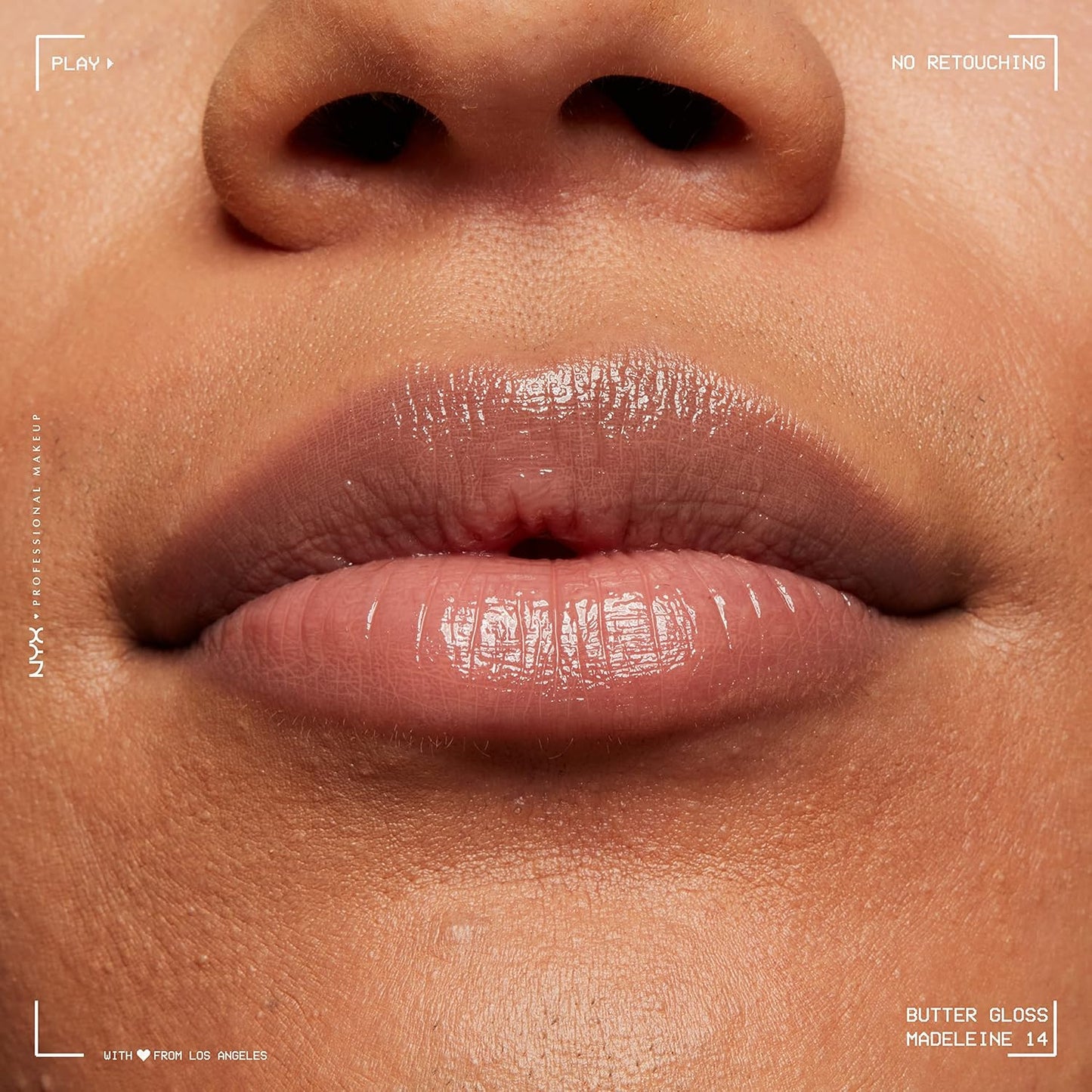 NYX Butter Gloss - Non-Sticky Lip Gloss in Madeleine | Mid-Tone Nude Shade