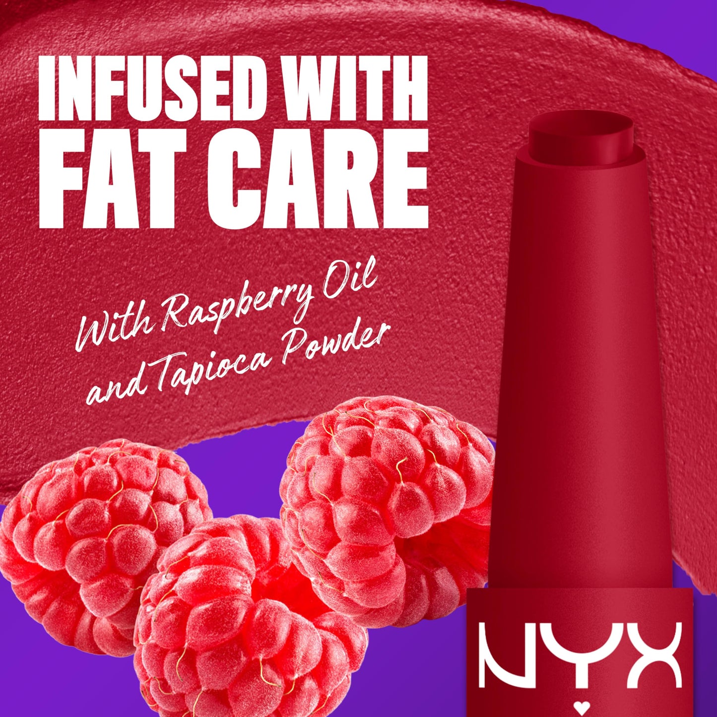 NYX PROFESSIONAL MAKEUP Fat Matte Lipstick, Pigmented, Smoothing, & Non-Drying Lip Crayon, Long Lasting Lip Makeup, Vegan & Cruelty Free - Scarlet Snuggles (Ruby)