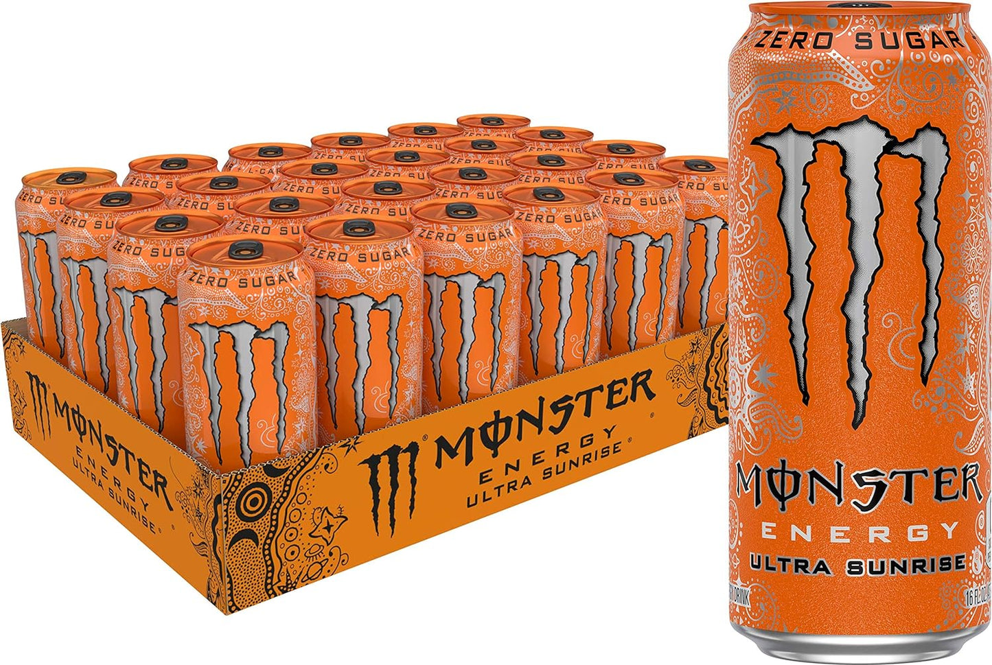 Monster Energy Zero Ultra Sugar Free Energy Drink - 16 Oz | Pack of 15 Cans