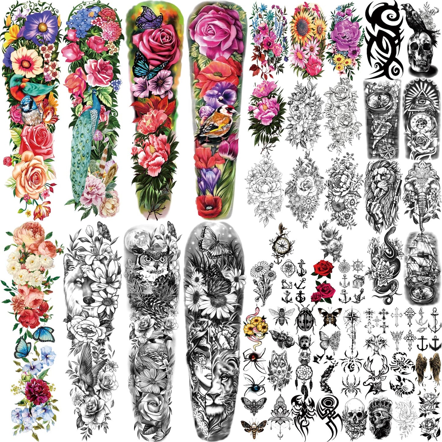 Glow Unicorn Princess Temporary Tattoos - 252+ PCS Luminous Stickers for Kids | Rainbow Castle & Fairy Theme Party Favors