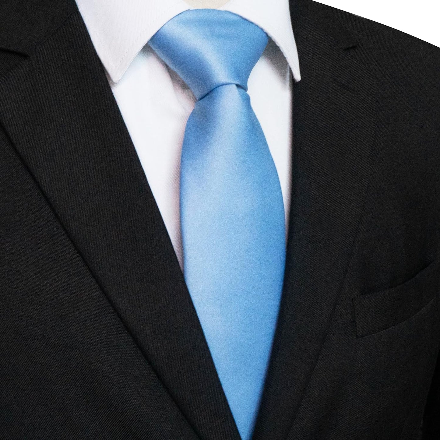 Solid Color Tie for Men - Business & Wedding Necktie | Elegant Design