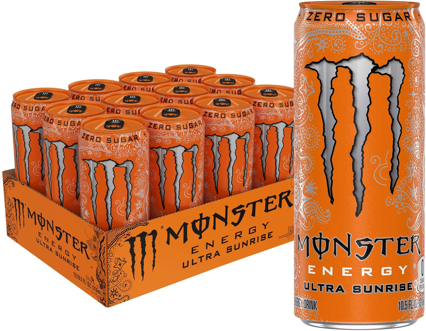 Monster Energy Zero Ultra Sugar Free Energy Drink - 16 Oz | Pack of 15 Cans