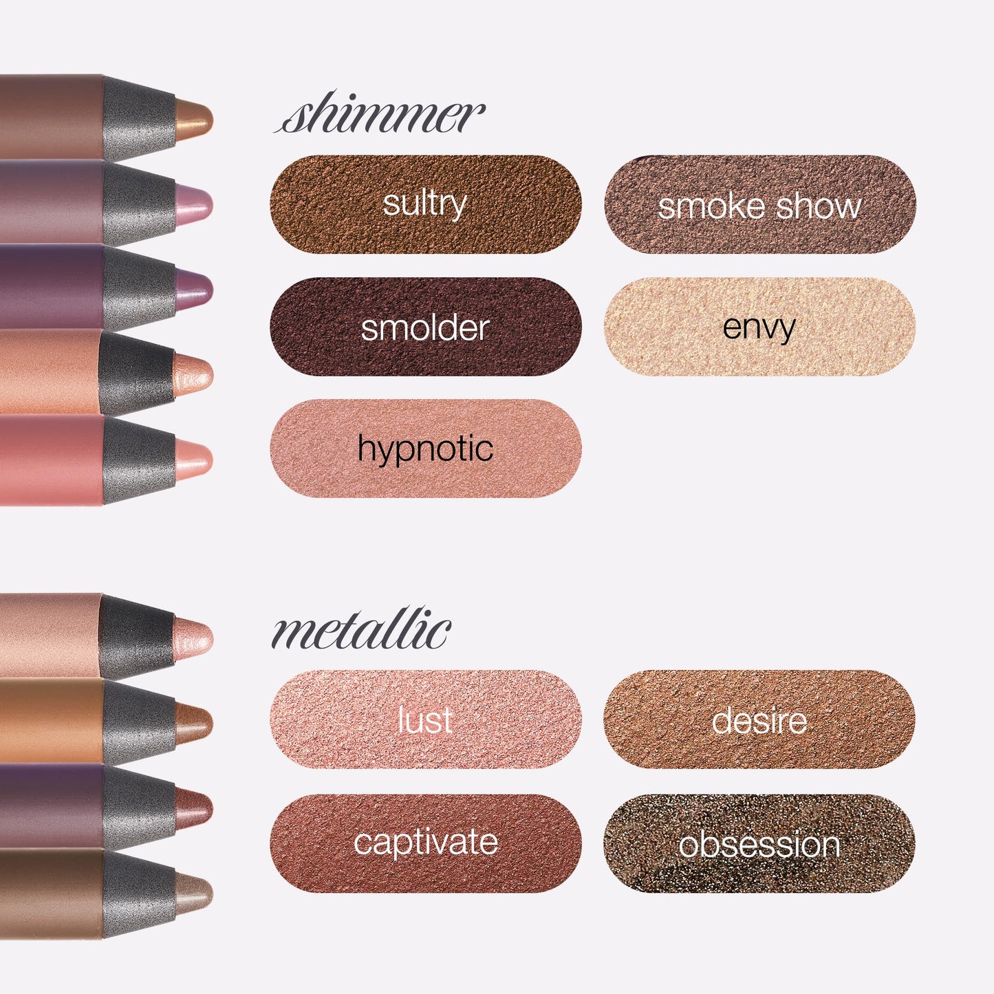 tarte smolderEYES shadow liner – Multi-Use Waterproof Makeup Doubles as Eyeliner & Cream Eyeshadow with Smudger Applicator, Blendable Lazy Girl Hack, Vegan & Cruelty-Free, full size, obsession