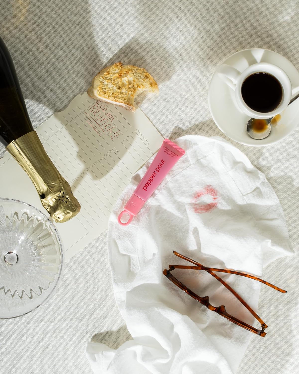 Glossy Lip Stain with Hyaluronic Acid & Vitamin E - Long-Lasting, Non-Sticky Color | Perfect for Brunch