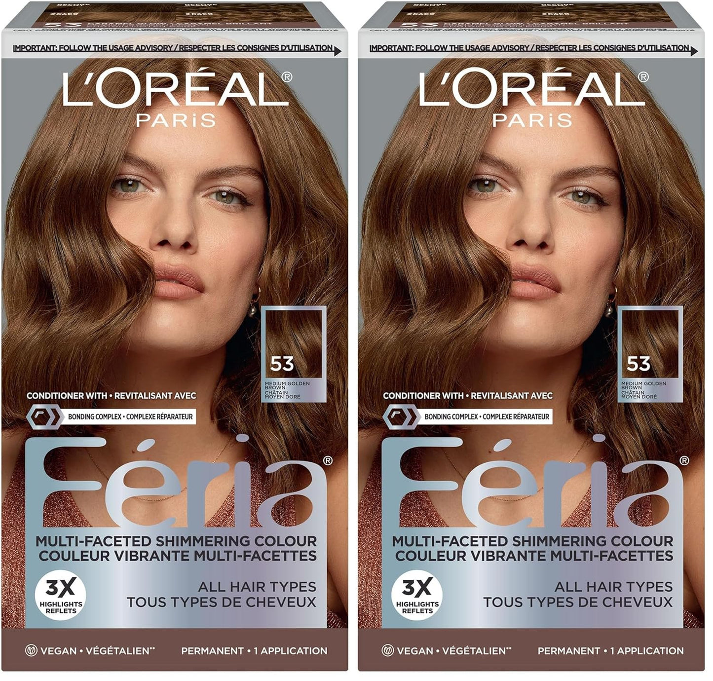 L’Oreal Paris Feria Hair Color - High Intensity Jet Black Dye for 3X Highlights | 1 Kit