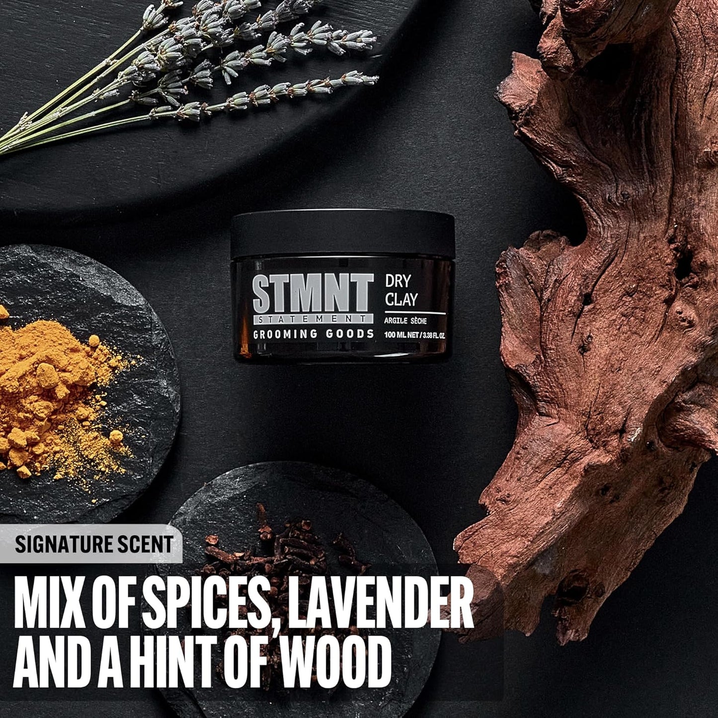 STMNT Grooming Dry Clay - Extra Matte Finish & Strong Hold | Easy to Wash Out