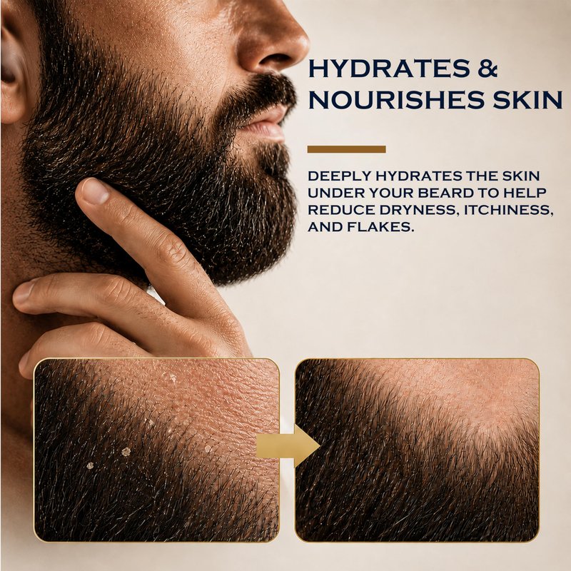 THEMANCODE Beard Oil for Men, Sandalwood, Beard Conditioner with Natural Jojoba & Grapeseed Oils, Softens, Strengthens and Moisturizes, Father Day Gifts