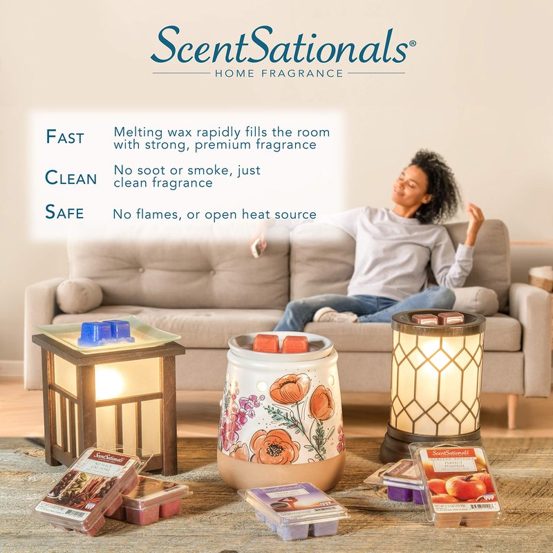 Scentsationals Wax Melt Warmer - Retro Radio Design - Scented Candle Warmer for Melts, Cubes, and Tarts