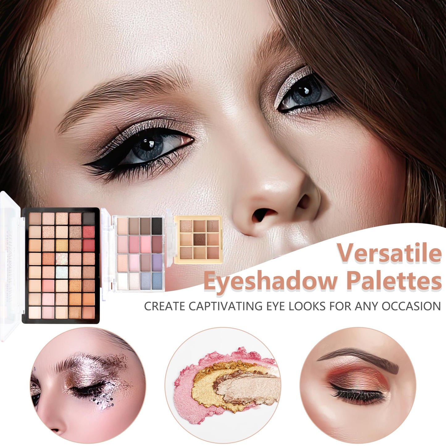All-in-One Makeup Kit for Women & Teens | Full Face Makeup Set Including Foundation, Eyeshadow, Lipstick, Eyeliner & Brushes | Travel, Gift Box Bundle(40-Box)