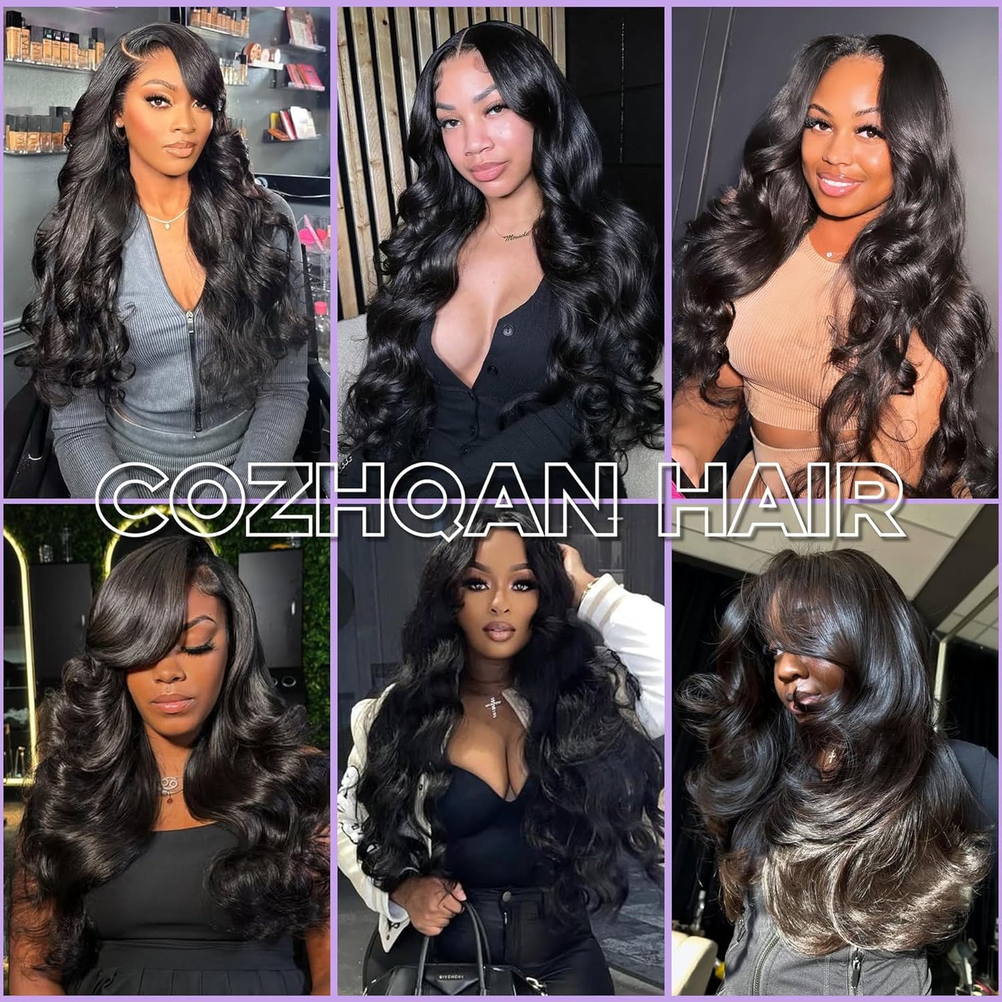Raw Human Hair Bundles - 100% Unprocessed Brazilian Body Wave | 18-24 Inch, Natural Black, 4-Pack