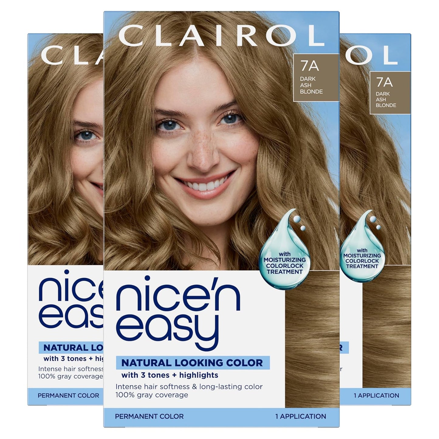 Clairol Nice'n Easy Permanent Hair Dye - Blackest Black | 100% Gray Coverage & Long-Lasting Shine | Single Pack