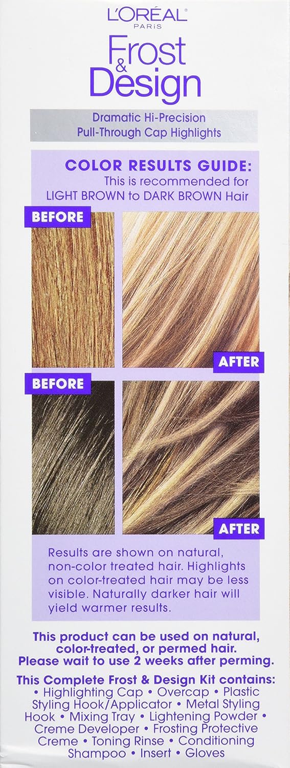 L'Oreal Paris Frost & Design Hair Color Kit - Caramel Shade | 1 Count