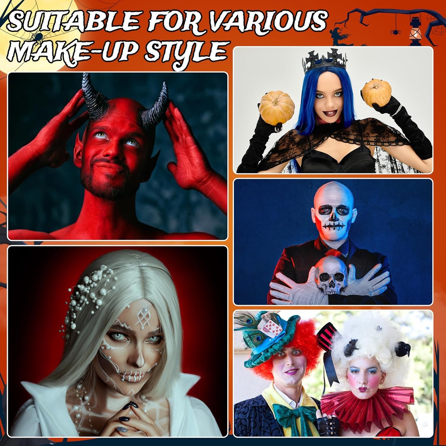 Halloween Bald Cap Set - 4Pcs Latex & Nylon Wig Caps for Adults | Perfect Costume Accessory for Cosplay & Parties