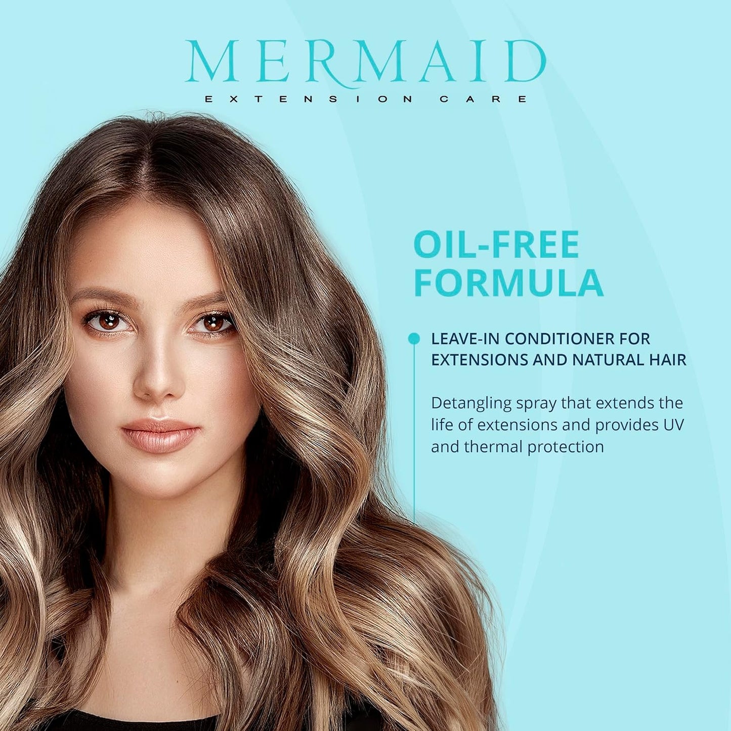 Leave-In Conditioner - Moisturizing Heat Protectant for Hair Extensions | 8 fl oz