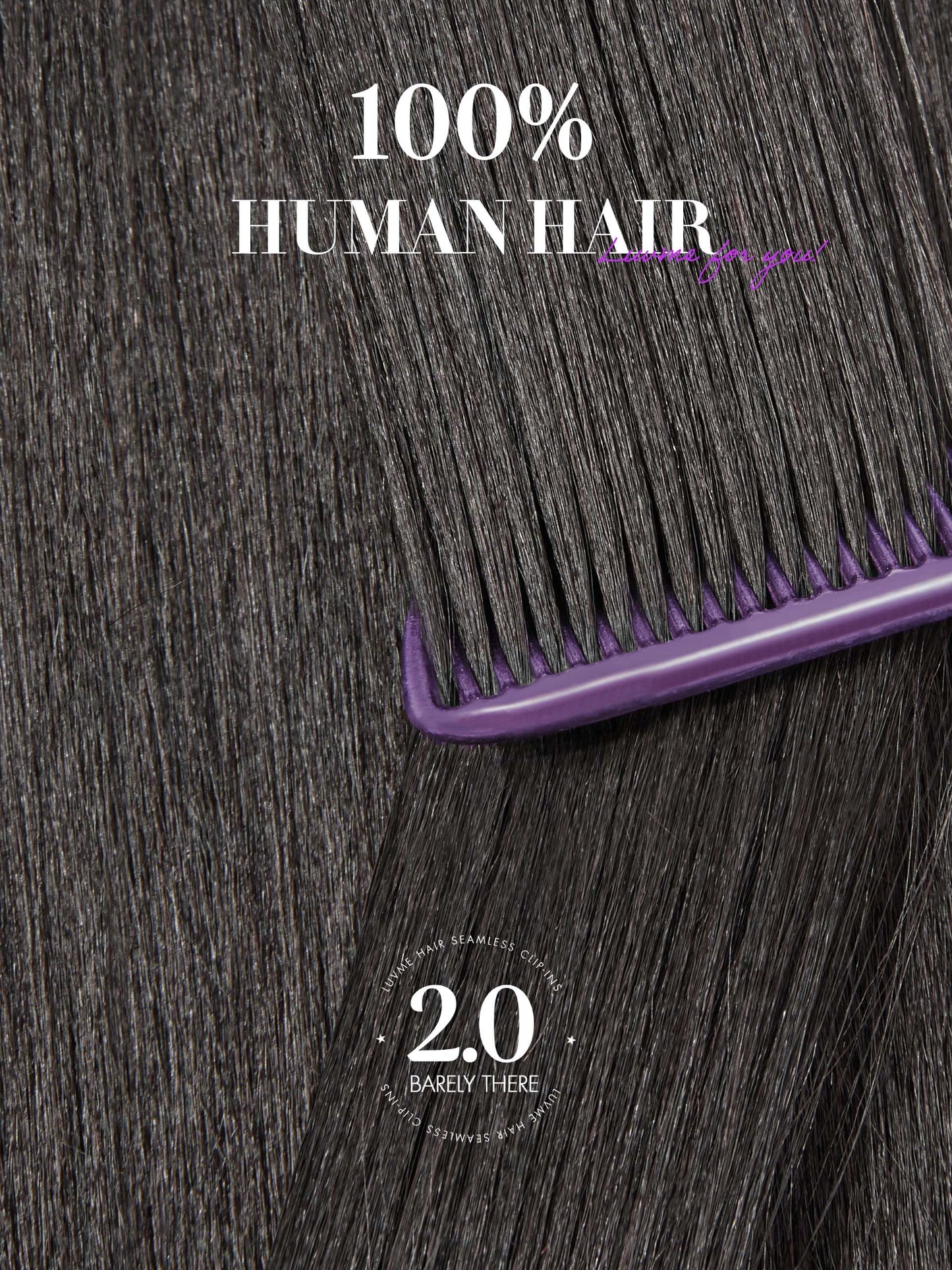 LUVME Invisible Yaki Straight Clip in Hair Extensions Real Human Hair for Women, 2 Pack 18 Inch 220g 12Pcs, Remy Hair Clip Ins, Invisible Clip Ins for Daily Wear & Special Occasions