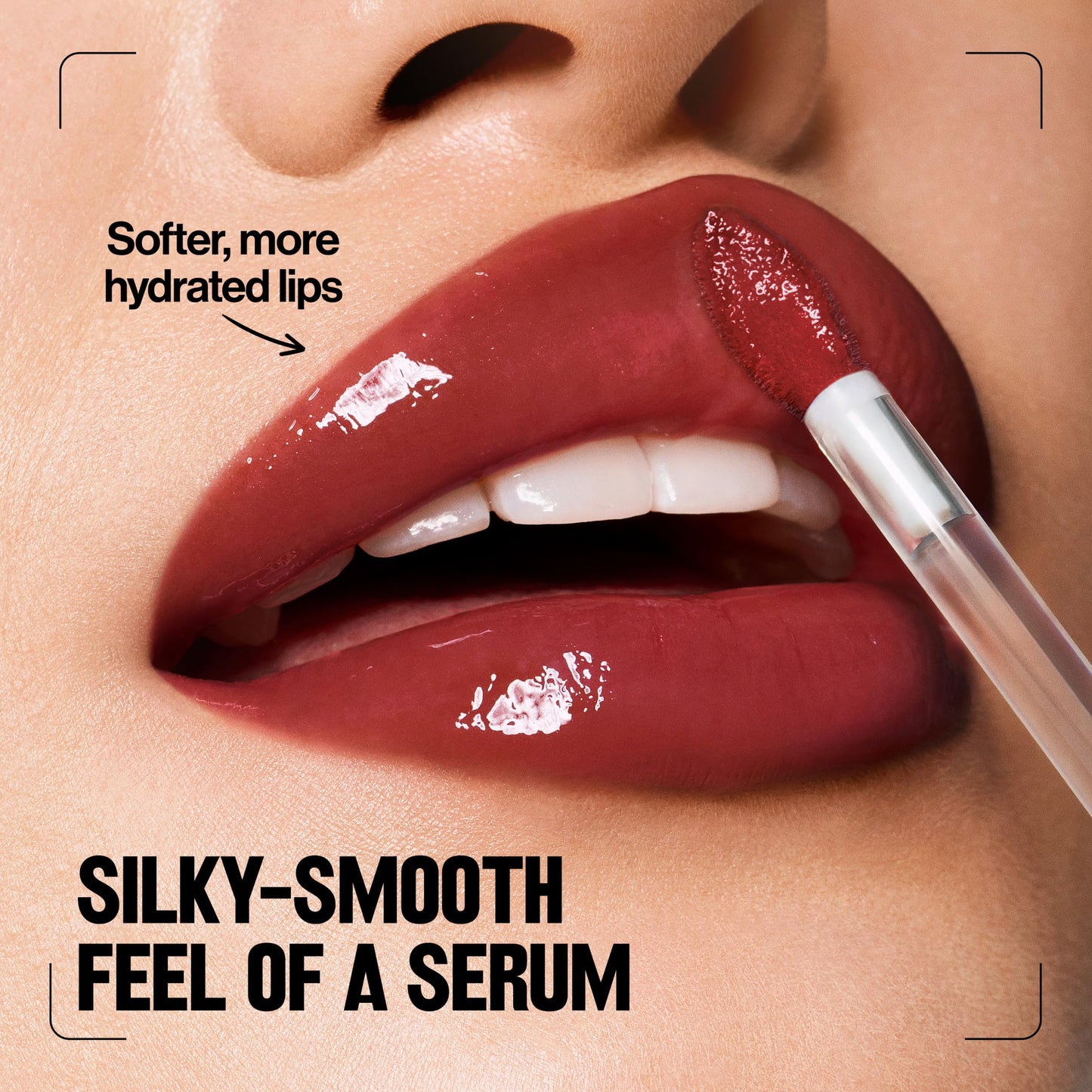 REVLON PhotoReady Instant Plump Serum, Plumping Lip Gloss with Tingling Sensation, Hydrating, Non-Sticky & High Shine Finish, 001 Needleless To Say, 0.25 fl oz