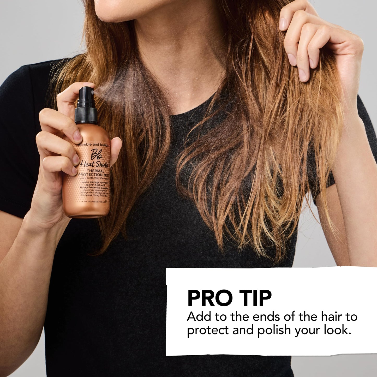Bumble and bumble. Heat Shield Thermal Protection Hair Mist | Frizz Control, Damage Repair, Heat Protection, Prevents Breakage, Color Safe | For Curly, Wavy, Straight Hair | Mini Travel Size, 2 Fl Oz