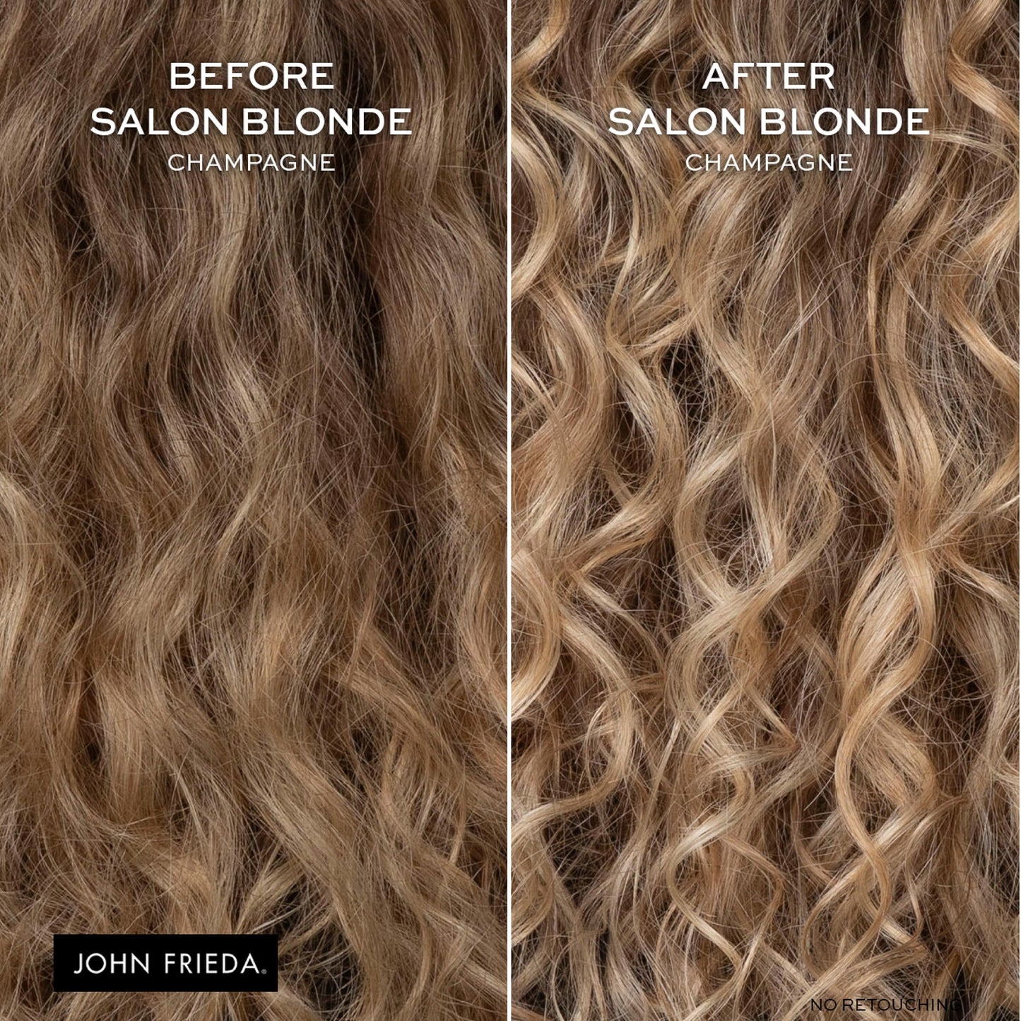 John Frieda Salon Blonde Champagne Tone Perfecting Treatment with Protein-Peptide Complex, Hair Toner, Toner for Blonde Hair 4 fl oz