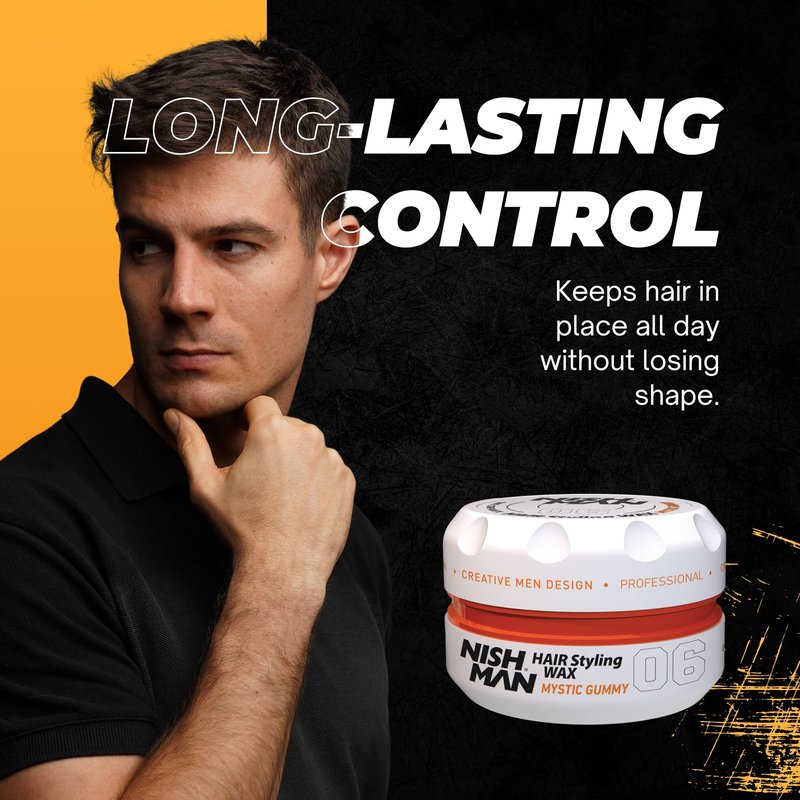 Nishman Hair Styling Gel Wax Mystic Gummy 06