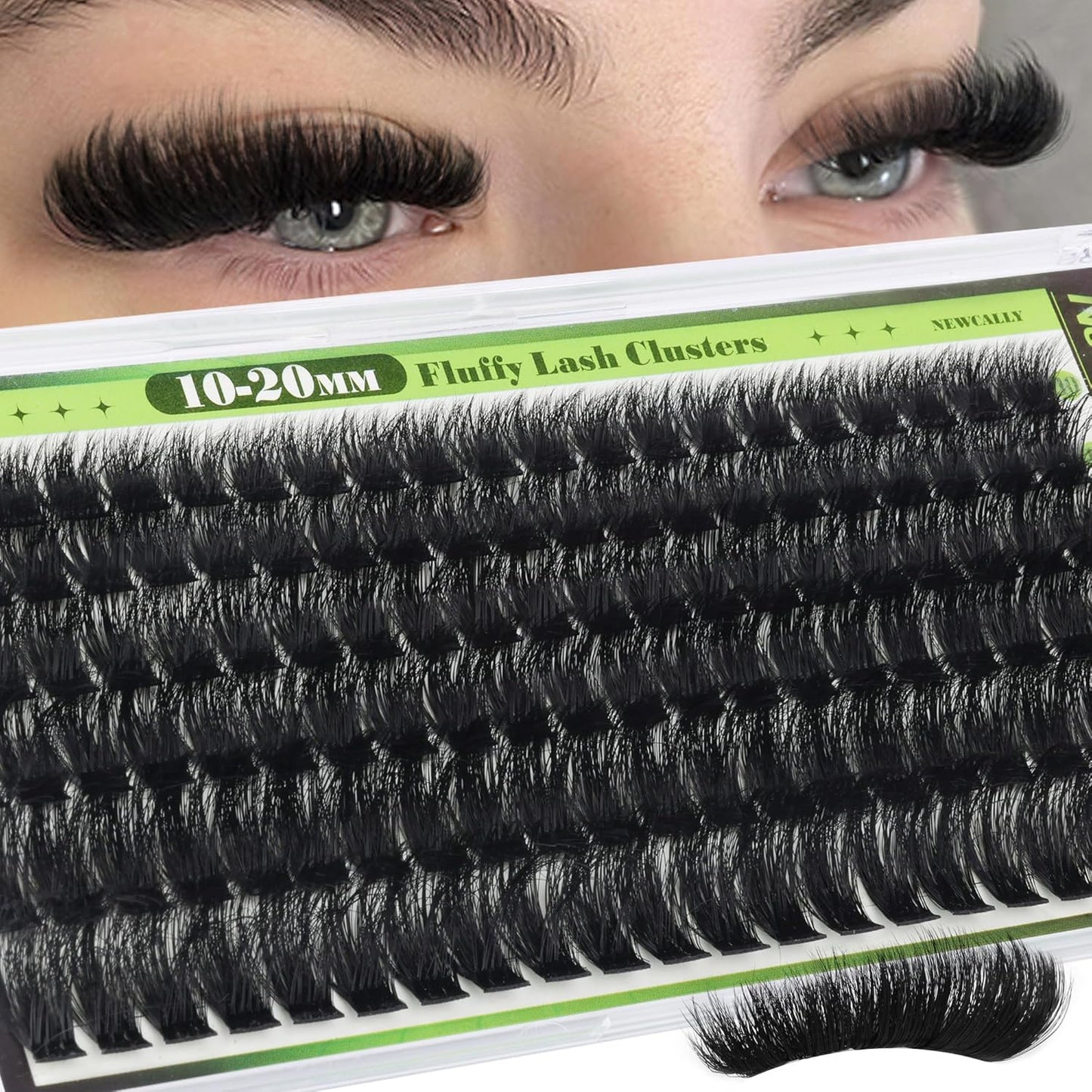 Fluffy Volume Eyelash Clusters - 200D D-Curl Individual Lashes | Long 10-20MM Easy Application