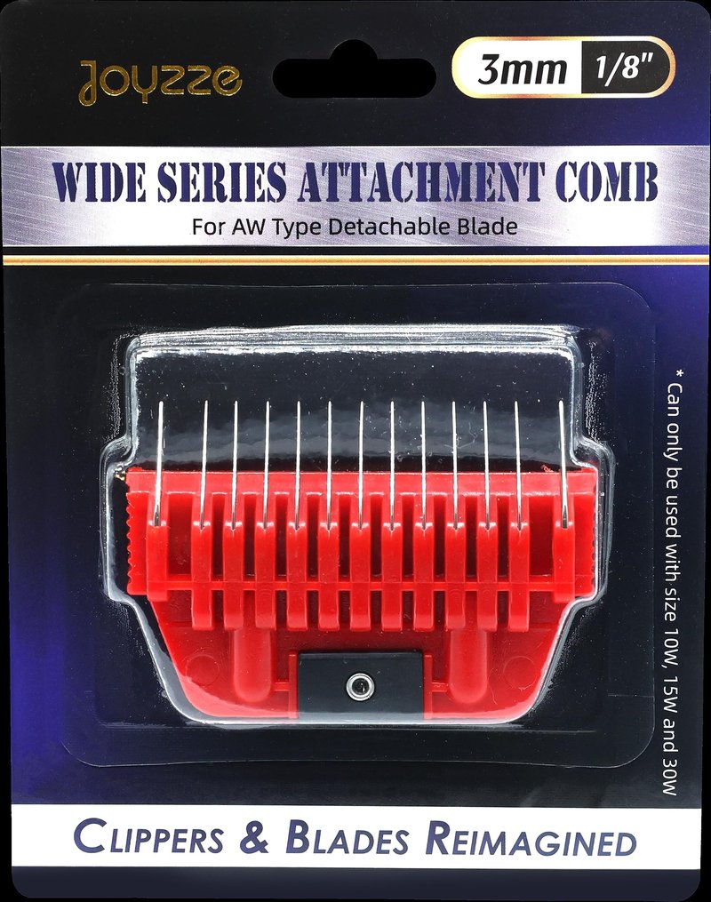 JOYZZE A Series Wide Metal Comb for Smooth Coat, Professional Dog Grooming Blades, Durable and Precise, Compatible with A Series Clippers