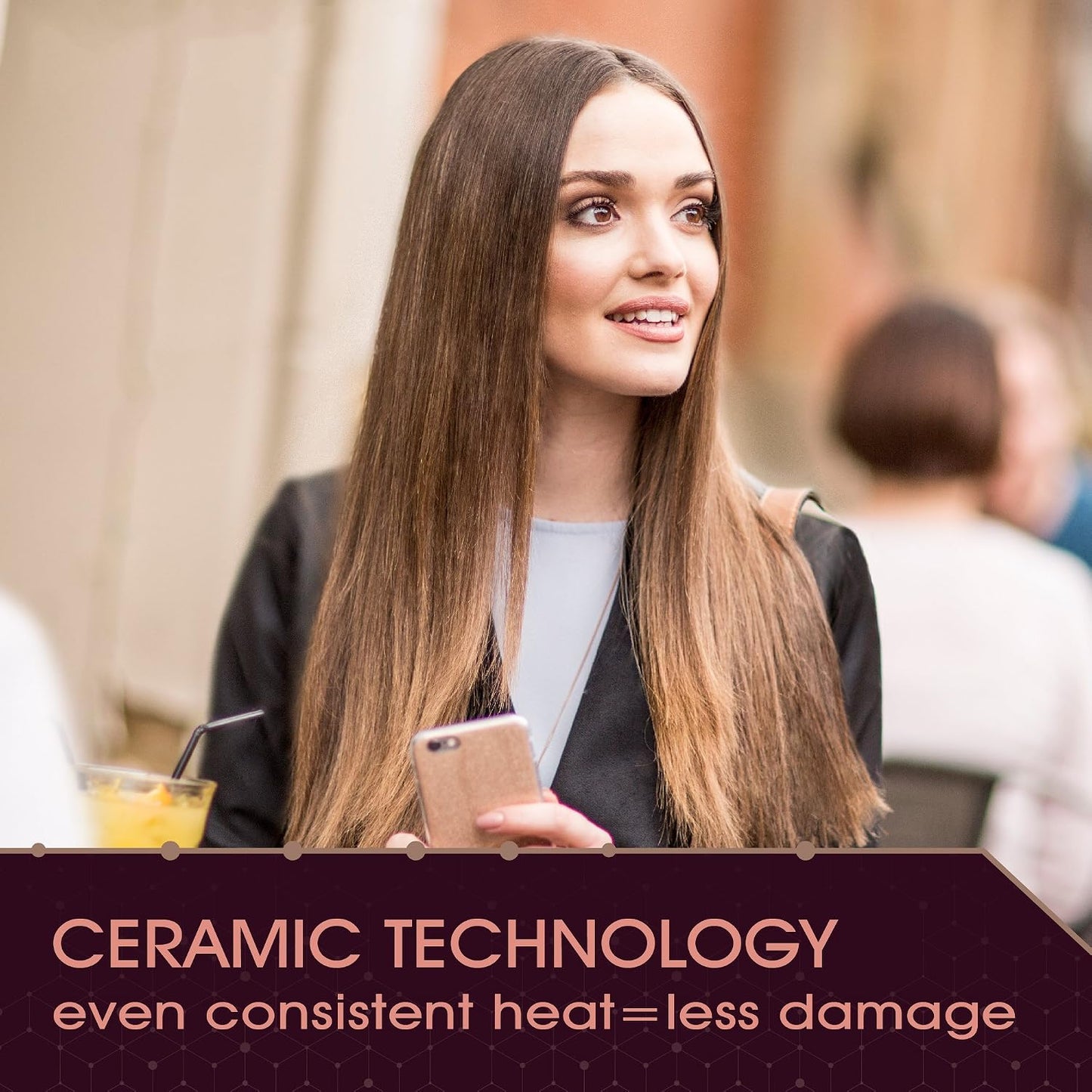 Remington Pro Ionic Hair Dryer - 1875W with Diffuser & 3 Heat Settings | Lightweight & Fast Drying
