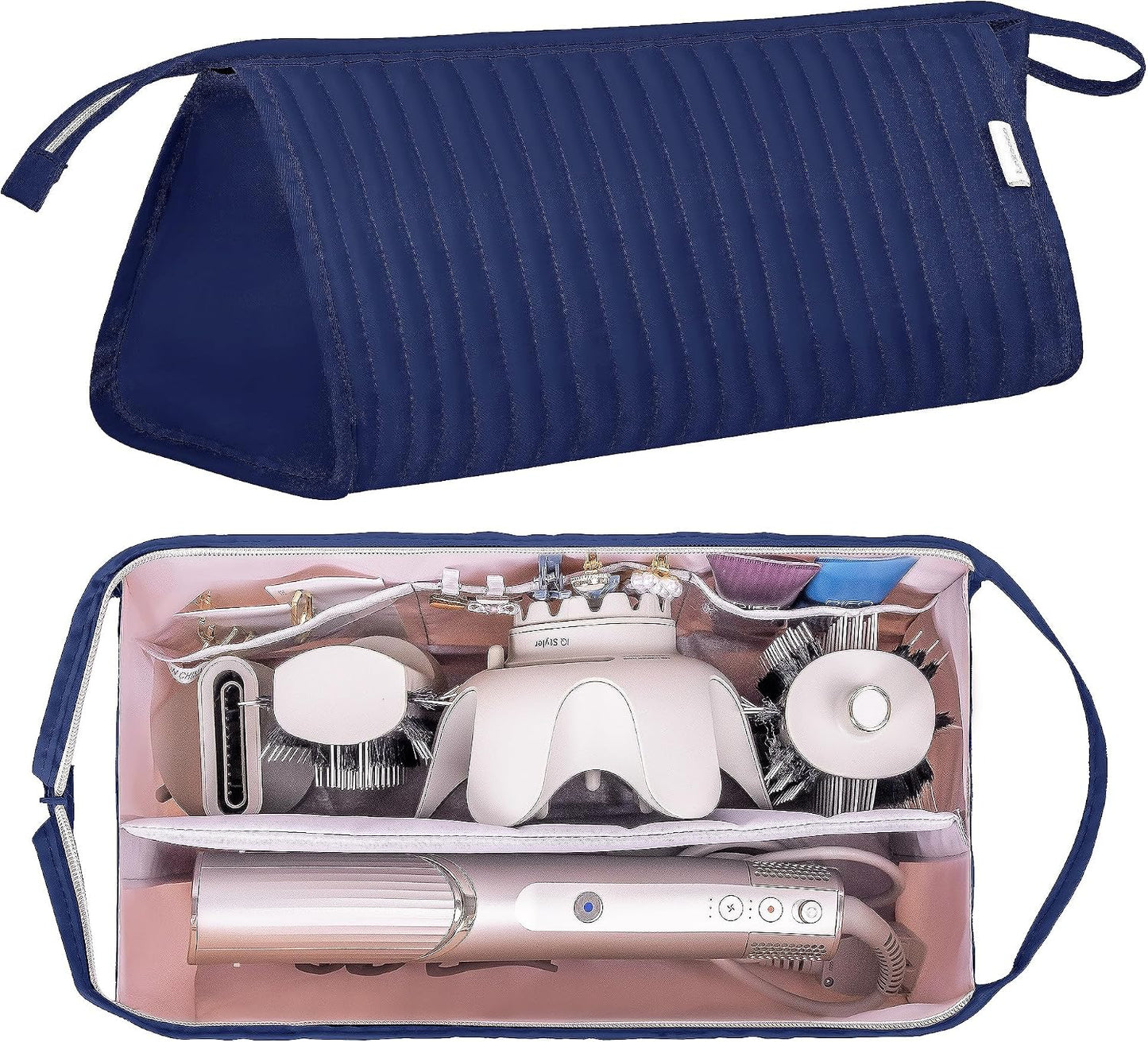 Travel Case for Shark Flexstyle & Revlon Hair Tools - Portable Organizer Bag | Beige