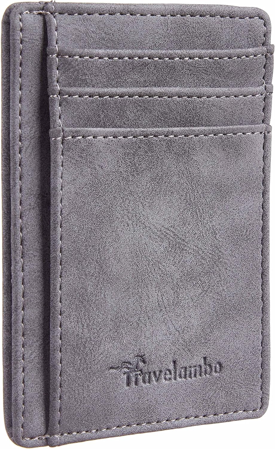 Minimalist Leather RFID Blocking Slim Wallet - Medium Size for Front Pocket Use