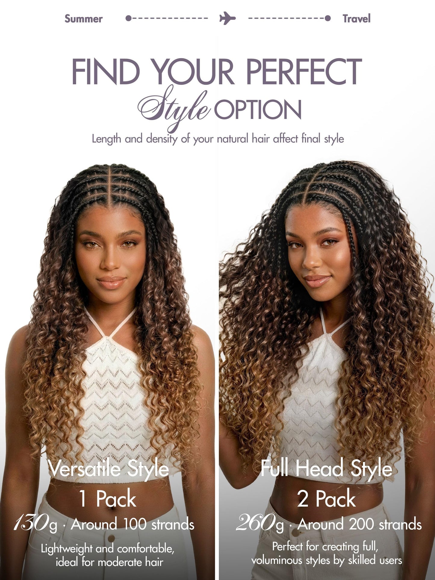 LUVME Deep Wave Crochet Hair for Black Women, 16 Inch 130g About 100 Strands, Pre-Separated & Pre-Fluffed Human Crochet Hair Extensions, Balayage Brown, Soft Natural Look, Lightweight & Tangle-Free