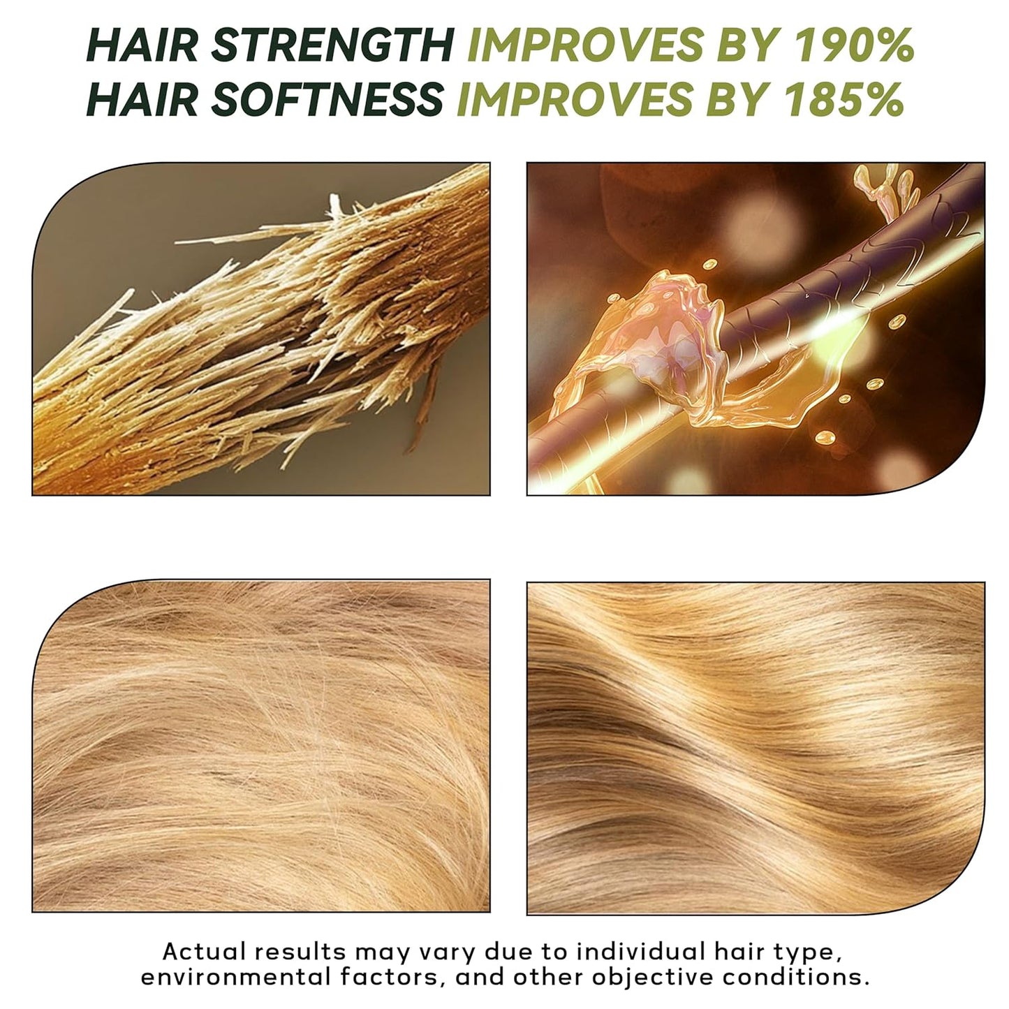 Hydrate Soft Conditioner - Botanical Bonding Repair Treatment for Dry, Damaged Hair | Nourishing Hair Mask (8.8 fl oz)