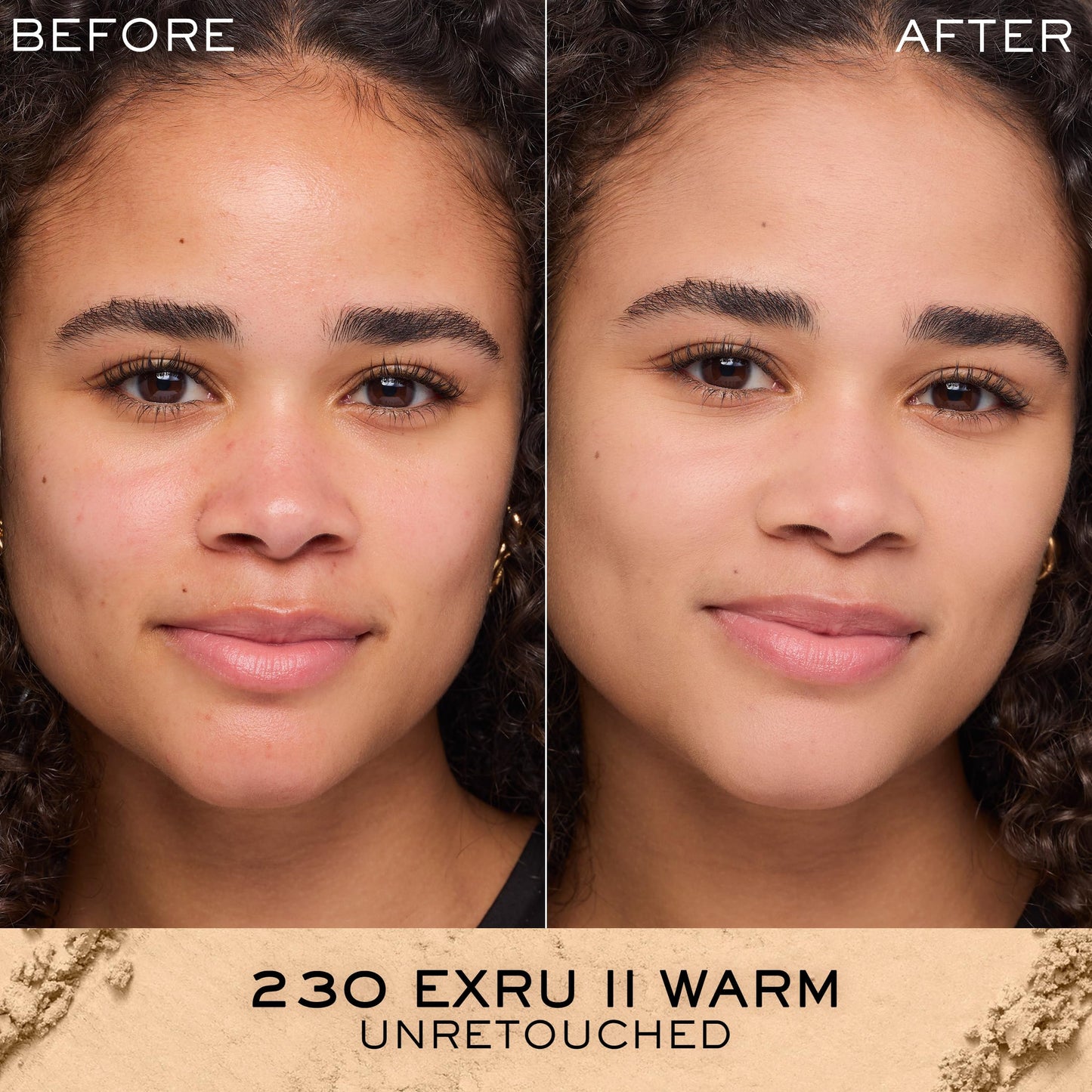 Lancôme Dual Finish Powder Foundation - Natural Finish, Sheer-to-Full Coverage, Longwear Powder Foundation, Controls Shine - 230 Ecru II Warm