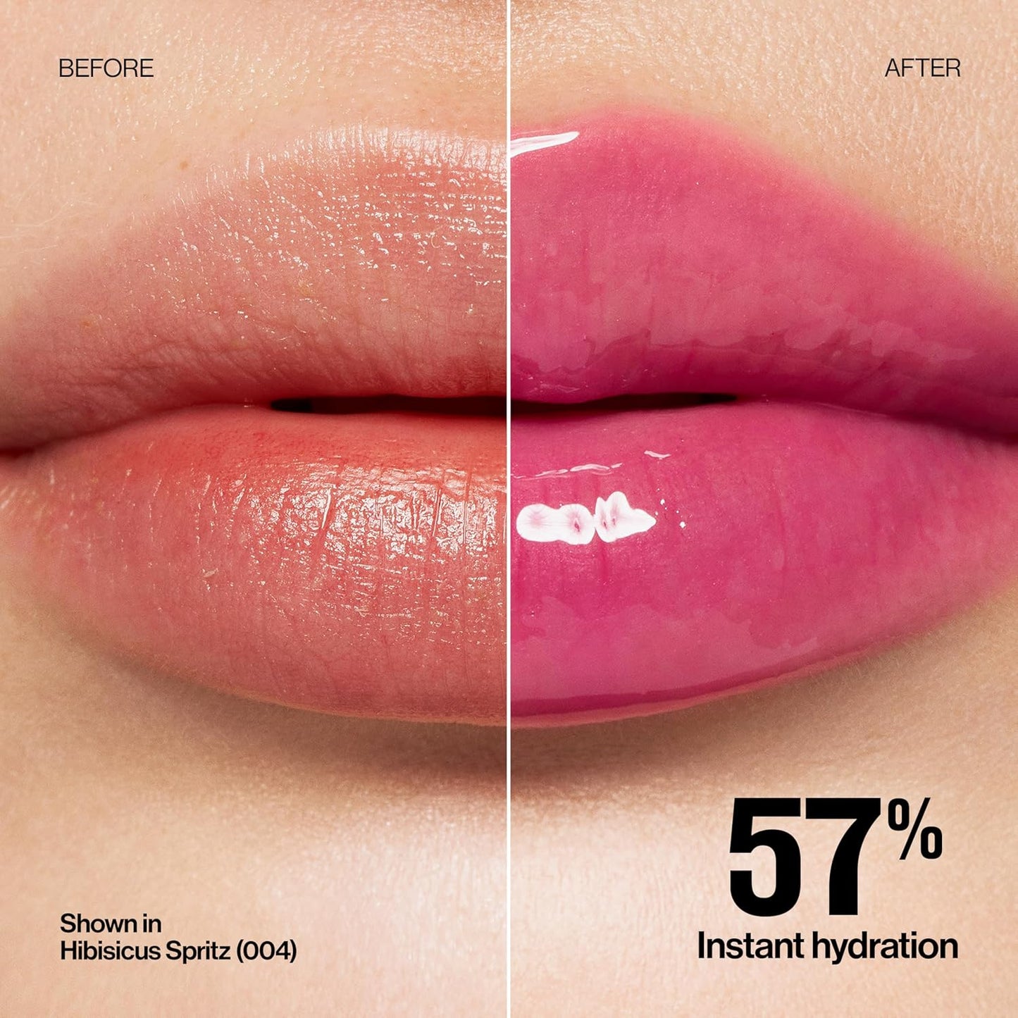 Revlon Glimmer Lip Treat Balm - Overnight Peptide Hydrating Lip Treatment | 005 Hibiscus Spritz, 0.4 fl oz