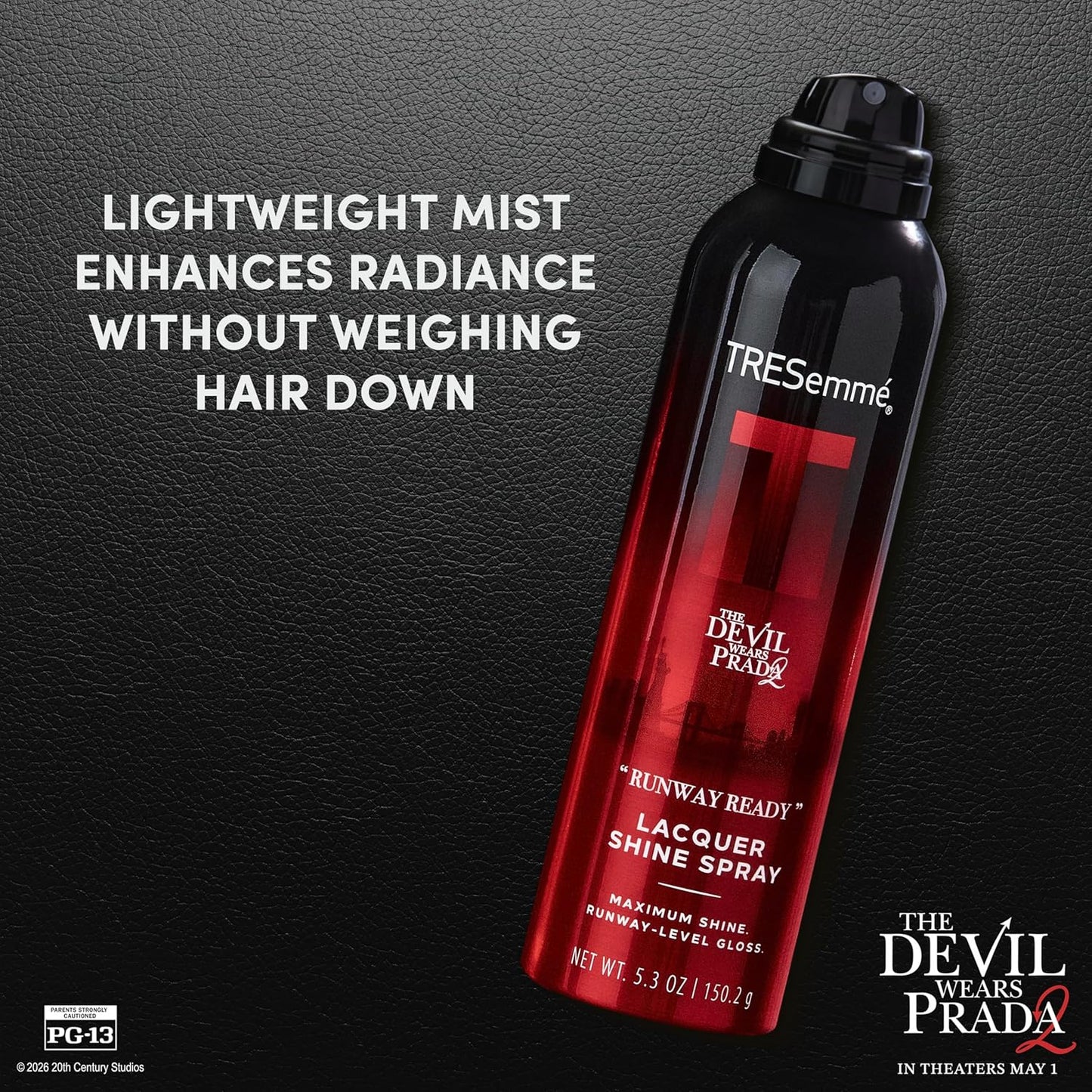 TRESemmé Runway Ready Lacquer Shine Spray - Humidity Control + Brilliant Gloss | 5.3 Oz