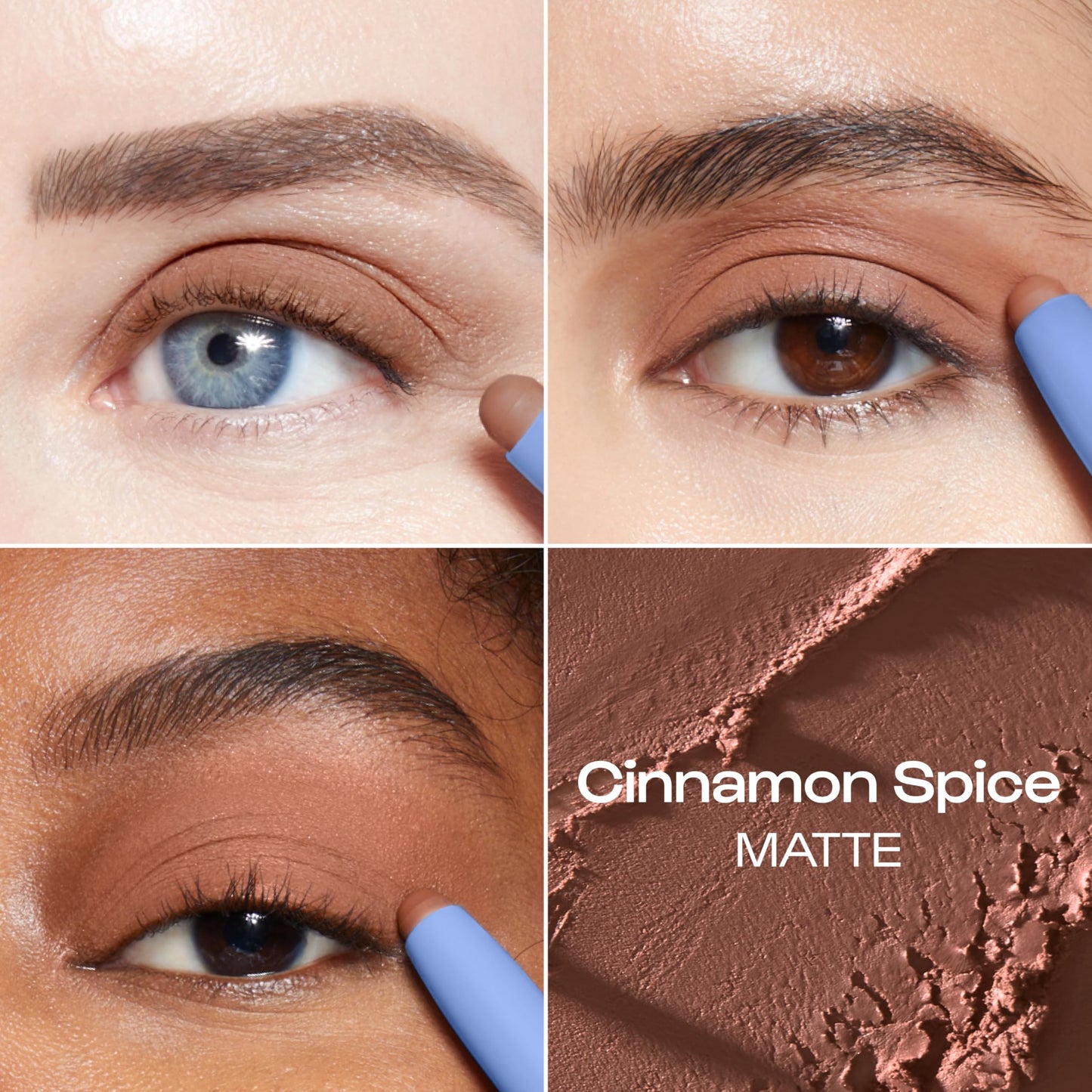 ALLEYOOP 11th Hour Cream Eyeshadow and Liner Stick, Cinnamon Brown Matte