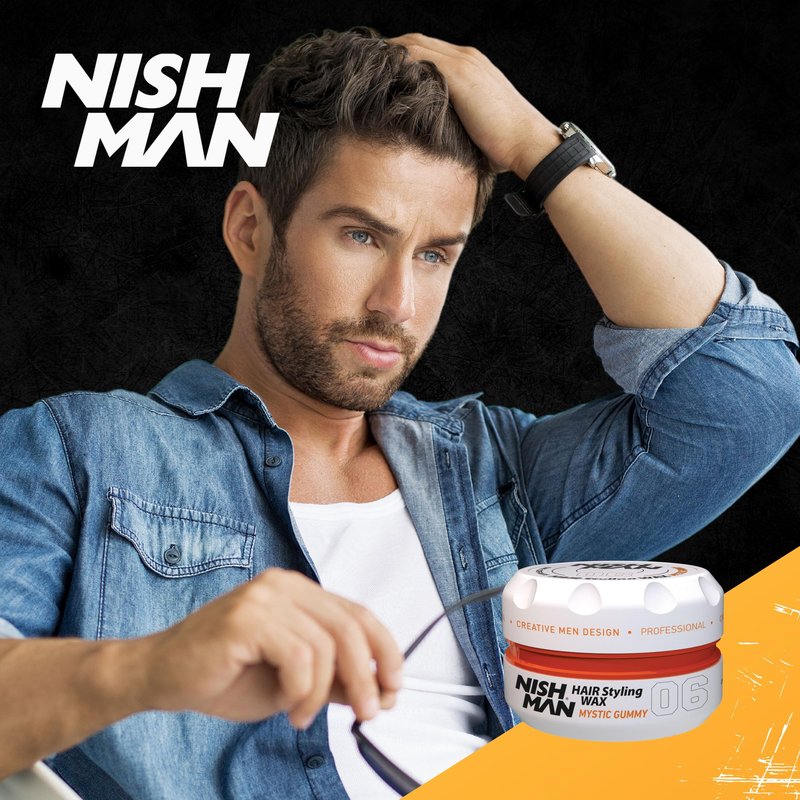 Nishman Hair Styling Gel Wax Mystic Gummy 06