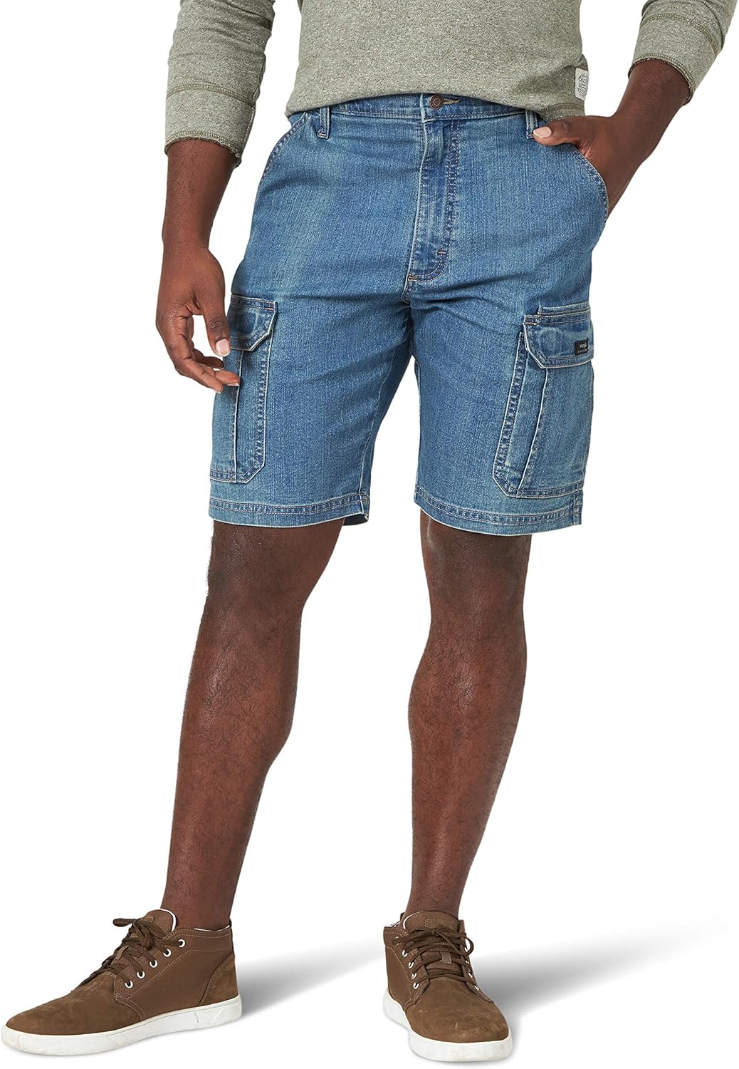 Men's Classic Cargo Stretch Shorts - Wrangler Authentics | Comfortable Fit, Versatile Style