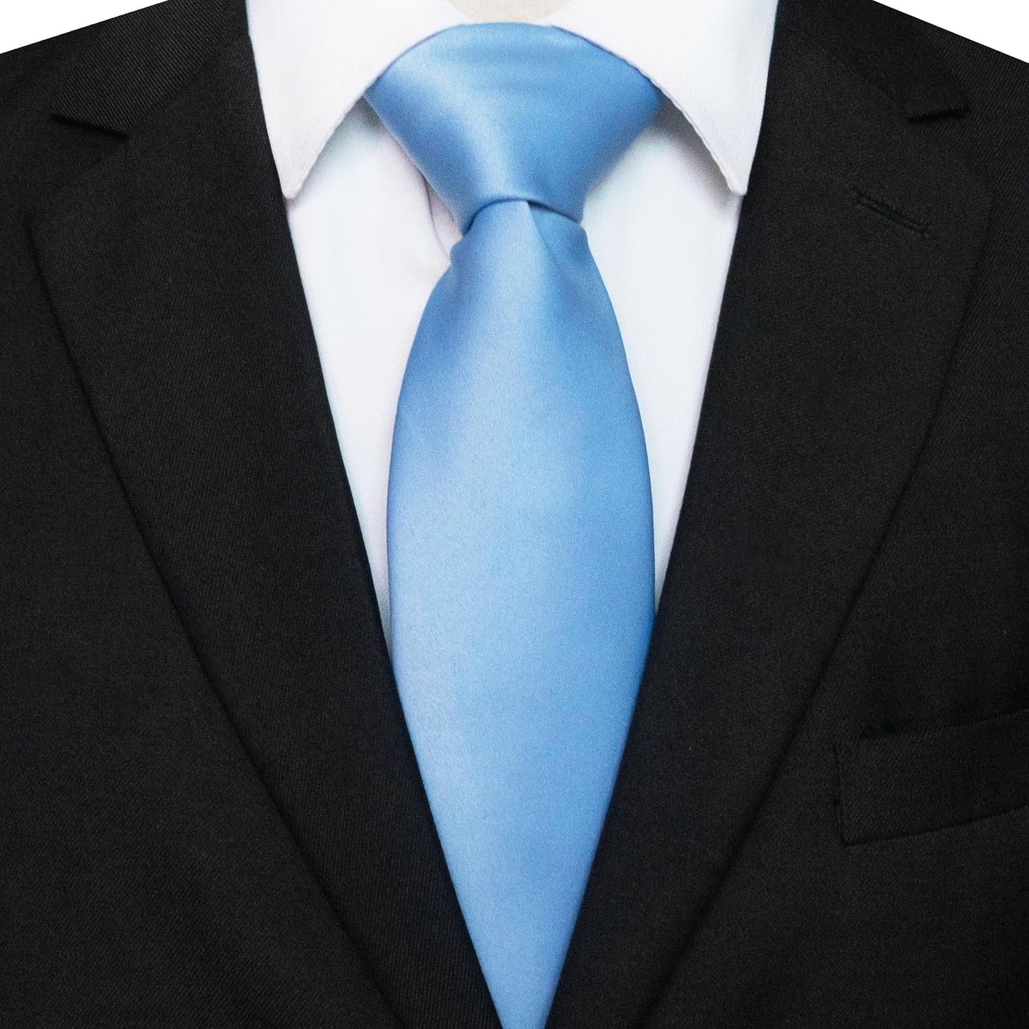 Solid Color Tie for Men - Business & Wedding Necktie | Elegant Design