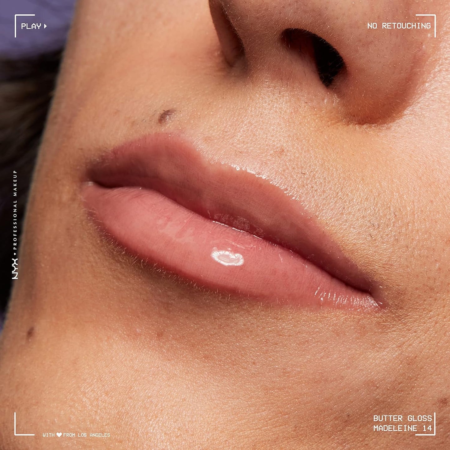 NYX Butter Gloss - Non-Sticky Lip Gloss in Madeleine | Mid-Tone Nude Shade