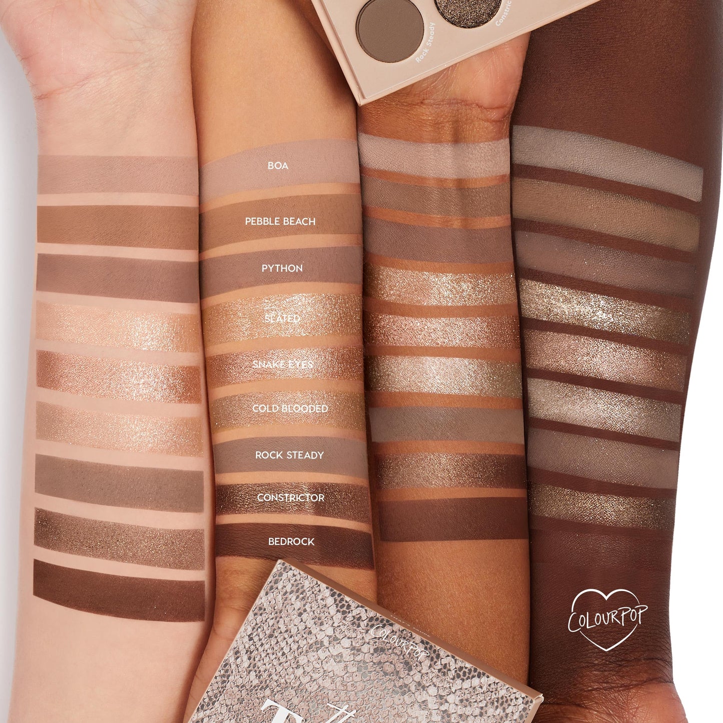 ColourPop That's Taupe Eyeshadow Palette - Cool-Toned Shadow Palette with Metallic and Matte Finishes - High-Pigment Eye Makeup with a Long-Wearing Formula (0.3 oz)